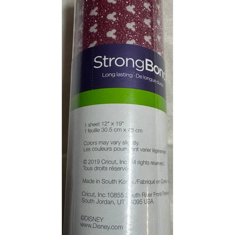 Cricut StrongBond Disney Mickey Mouse Glitter Iron On Mesh Vinyl Heat Transfer
